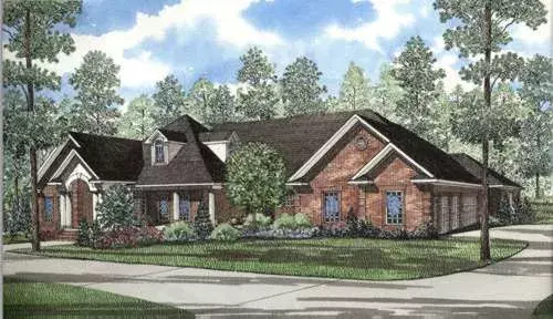 Traditional house plans 12-271 - front exterior, 5,724 sq ft, 5 bed, 4 bath house plans | Monster House Plans