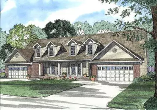 Southern house plans 12-364 - front exterior, 3,794 sq ft, 6 bed, 4 bath house plans | Monster House Plans