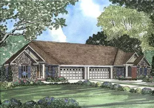 Traditional house plans 12-370 - front exterior, 2,718 sq ft, 6 bed, 4 bath house plans | Monster House Plans