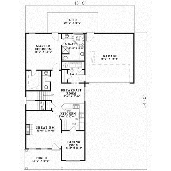 Main Floor Plan: 12-420