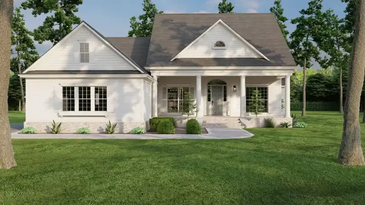 Southern house plans 12-448 - front exterior, 2,499 sq ft, 3 bed, 2 bath house plans | Monster House Plans