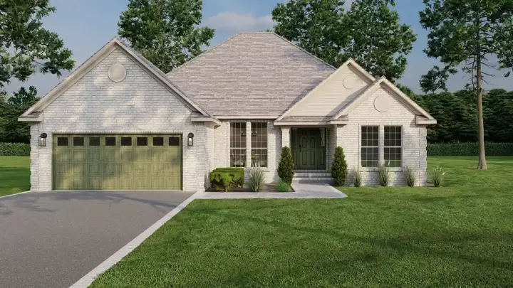 Traditional house plans 12-454 - front exterior, 1,832 sq ft, 4 bed, 2 bath house plans | Monster House Plans