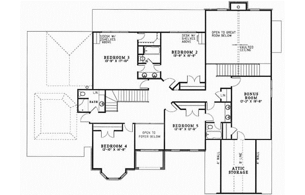 Upper/Second Floor Plan:12-488