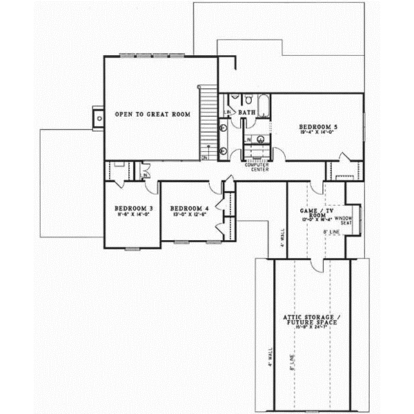 Upper/Second Floor Plan:12-495