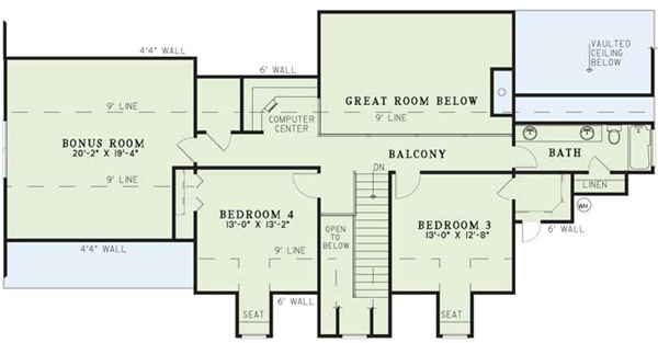 Upper/Second Floor Plan:12-501