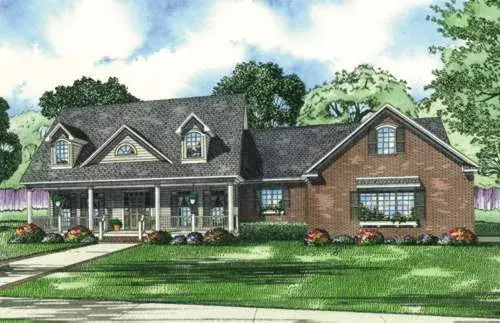 Southern house plans 12-504 - front exterior, 3,155 sq ft, 5 bed, 4 bath house plans | Monster House Plans