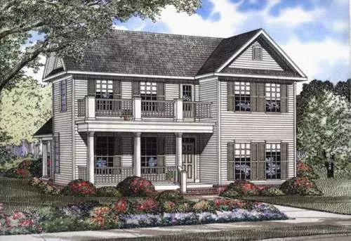 Southern house plans 12-509 - front exterior, 1,870 sq ft, 3 bed, 2 bath house plans | Monster House Plans