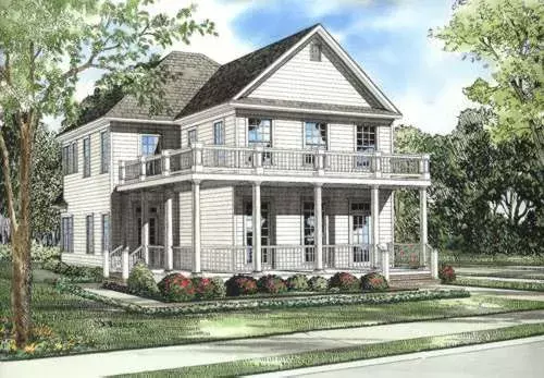Southern house plans 12-525 - front exterior, 1,872 sq ft, 3 bed, 3 bath house plans | Monster House Plans