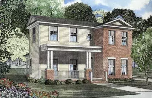 Southern house plans 12-530 - front exterior, 1,559 sq ft, 3 bed, 2 bath house plans | Monster House Plans