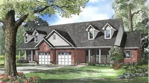 Southern house plans 12-556 - front exterior, 2,796 sq ft, 4 bed, 4 bath house plans | Monster House Plans