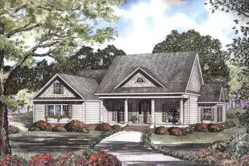 Traditional house plans 12-560 - front exterior, 2,716 sq ft, 5 bed, 4 bath house plans | Monster House Plans