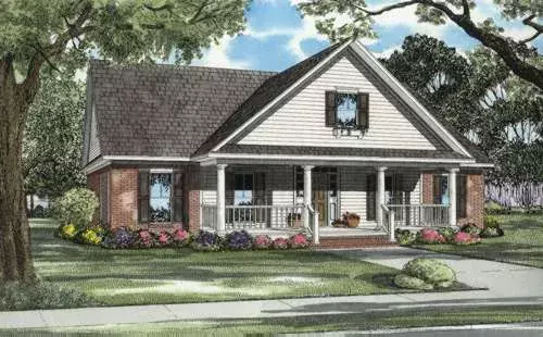 Southern house plans 12-668 - front exterior, 2,290 sq ft, 3 bed, 2 bath house plans | Monster House Plans