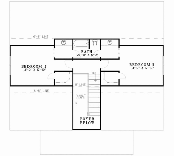 Upper/Second Floor Plan:12-668