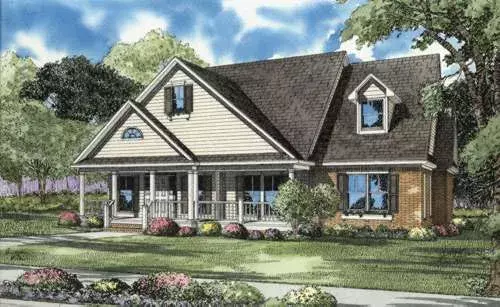 Country house plans 12-671 - front exterior, 2,296 sq ft, 3 bed, 2 bath house plans | Monster House Plans