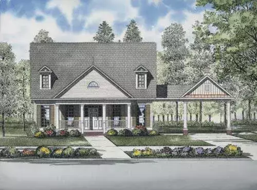 Southern house plans 12-728 - front exterior, 2,231 sq ft, 3 bed, 2 bath house plans | Monster House Plans