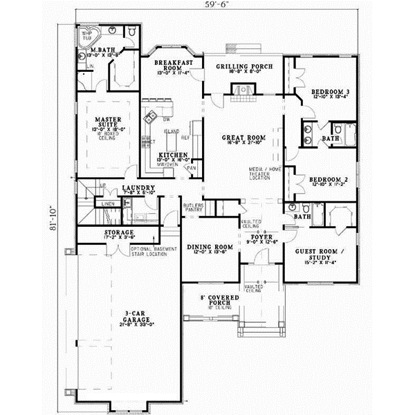 Main Floor Plan: 12-746