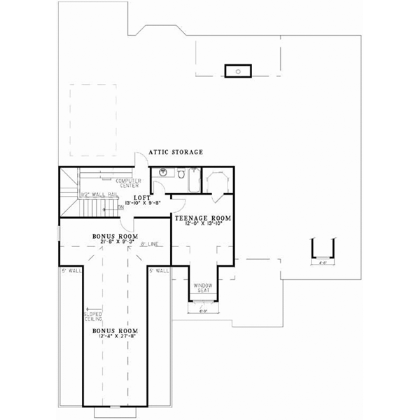 Upper/Second Floor Plan:12-746