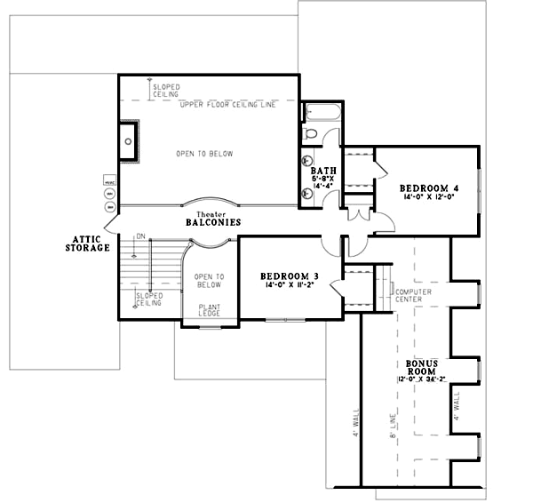 Upper/Second Floor Plan:12-752