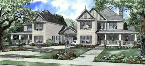 Traditional house plans 12-764 - front exterior, 5,032 sq ft, 8 bed, 6 bath house plans | Monster House Plans