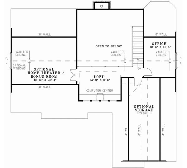 Upper/Second Floor Plan: 12-845
