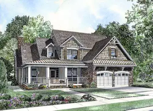 Southern house plans 12-850 - front exterior, 2,918 sq ft, 4 bed, 2 bath house plans | Monster House Plans