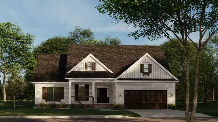 Traditional house plans 12-868 - front exterior, 1,723 sq ft, 3 bed, 2 bath house plans | Monster House Plans