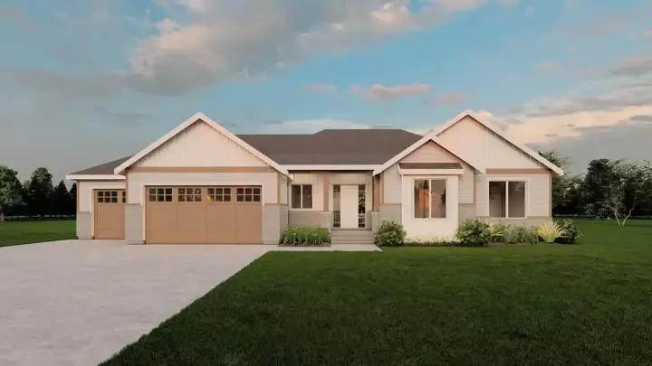Craftsman house plans 121-114 - front exterior, 1,999 sq ft, 3 bed, 2 bath house plans | Monster House Plans