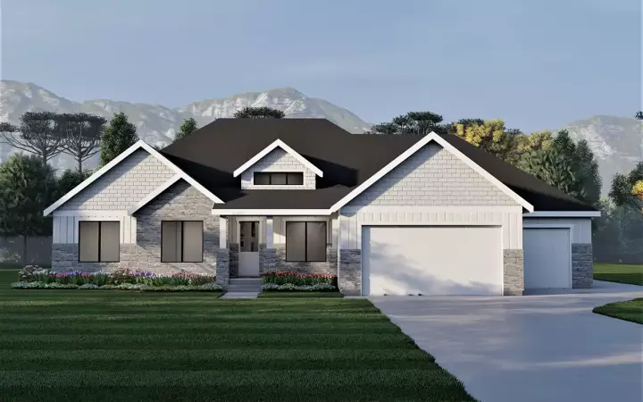 Traditional house plans 121-132 - front exterior, 2,331 sq ft, 3 bed, 2 bath house plans | Monster House Plans