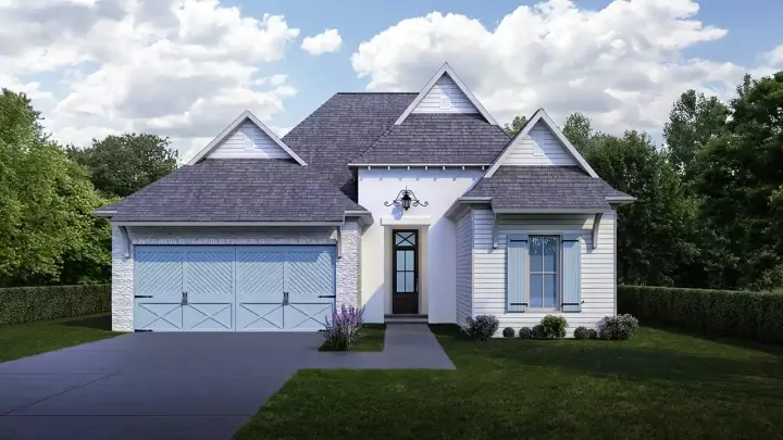 Southern house plans 122-109 - front exterior, 2,021 sq ft, 4 bed, 3 bath house plans | Monster House Plans