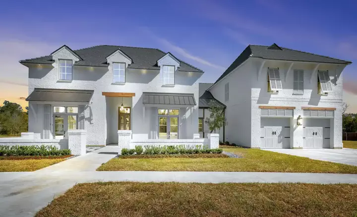 Coastal house plans 122-130 - front exterior, 4,505 sq ft, 5 bed, 4 bath house plans | Monster House Plans