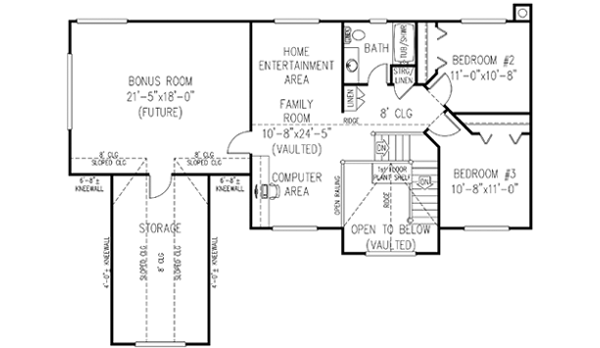 Upper/Second Floor Plan:13-136