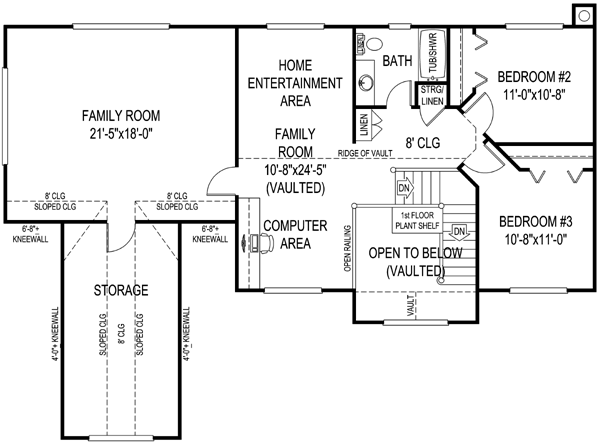 Upper/Second Floor Plan:13-137