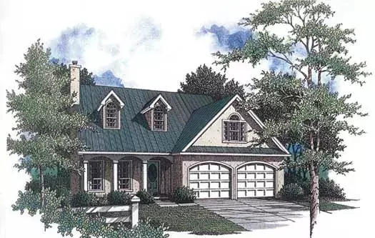 Southern house plans 14-146 - front exterior, 1,815 sq ft, 3 bed, 2 bath house plans | Monster House Plans
