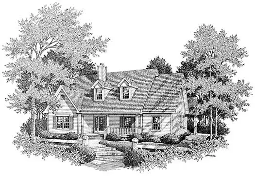 Southern house plans 14-181 - front exterior, 2,555 sq ft, 4 bed, 3 bath house plans | Monster House Plans