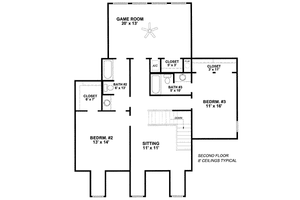 Upper/Second Floor Plan:14-192
