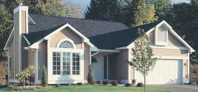 Traditional house plans 15-157 - front exterior, 1,252 sq ft, 3 bed, 2 bath house plans | Monster House Plans
