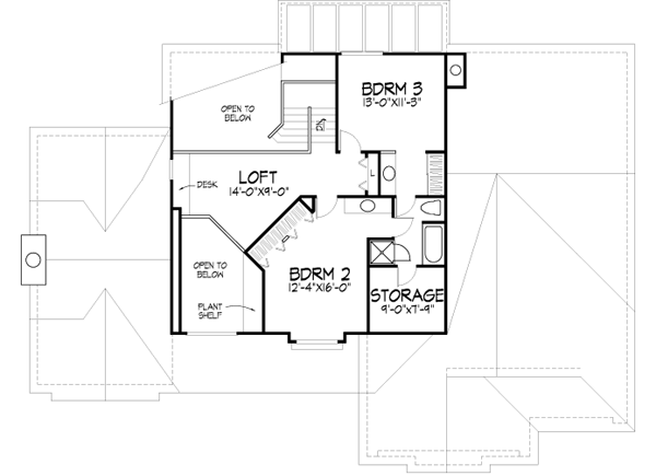Upper/Second Floor Plan:15-160