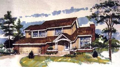 Traditional house plans 15-165 - front exterior, 1,835 sq ft, 3 bed, 2 bath house plans | Monster House Plans