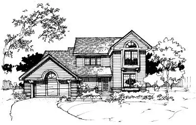 Contemporary house plans 15-174 - front exterior, 1,737 sq ft, 3 bed, 2 bath house plans | Monster House Plans