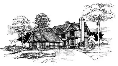 Contemporary house plans 15-178 - front exterior, 2,806 sq ft, 4 bed, 3 bath house plans | Monster House Plans