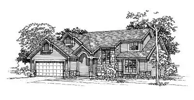 Contemporary house plans 15-212 - front exterior, 2,201 sq ft, 4 bed, 2 bath house plans | Monster House Plans