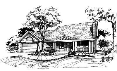 Contemporary house plans 15-247 - front exterior, 2,293 sq ft, 3 bed, 3 bath house plans | Monster House Plans