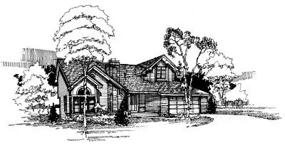 Contemporary house plans 15-255 - front exterior, 2,316 sq ft, 3 bed, 2 bath house plans | Monster House Plans