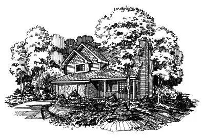 Country house plans 15-258 - front exterior, 1,803 sq ft, 2 bed, 2 bath house plans | Monster House Plans