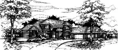 English Country house plans 15-279 - front exterior, 4,366 sq ft, 5 bed, 4 bath house plans | Monster House Plans