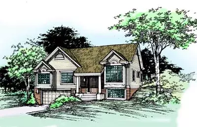 Northwest house plans 15-309 - front exterior, 2,299 sq ft, 3 bed, 2 bath house plans | Monster House Plans