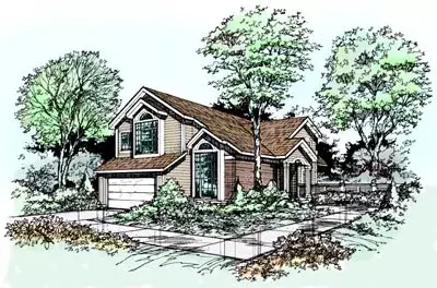 Contemporary house plans 15-315 - front exterior, 2,018 sq ft, 3 bed, 2 bath house plans | Monster House Plans