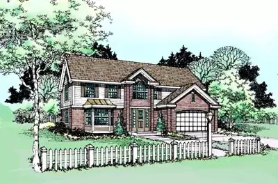 Southern house plans 15-317 - front exterior, 2,407 sq ft, 4 bed, 2 bath house plans | Monster House Plans
