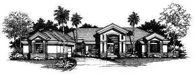 Contemporary house plans 15-365 - front exterior, 4,346 sq ft, 4 bed, 4 bath house plans | Monster House Plans