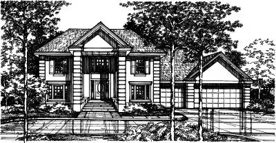 Southern house plans 15-412 - front exterior, 2,982 sq ft, 4 bed, 2 bath house plans | Monster House Plans